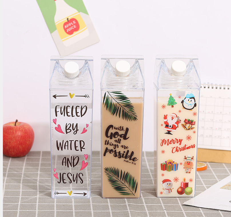 Plastic milk bottle