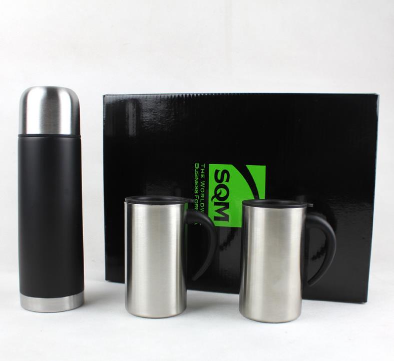 stainless steel vacuum flask gift set