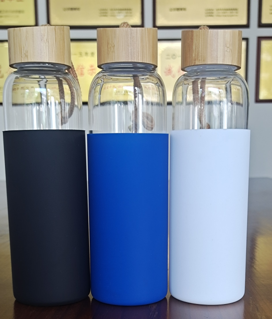 Glass water bottle