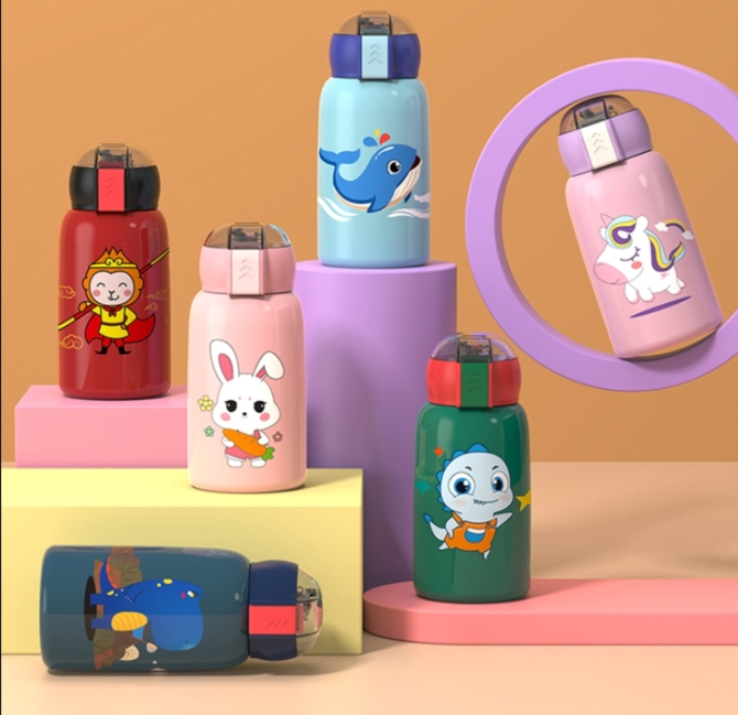 kids double wall stainless steel water bottle