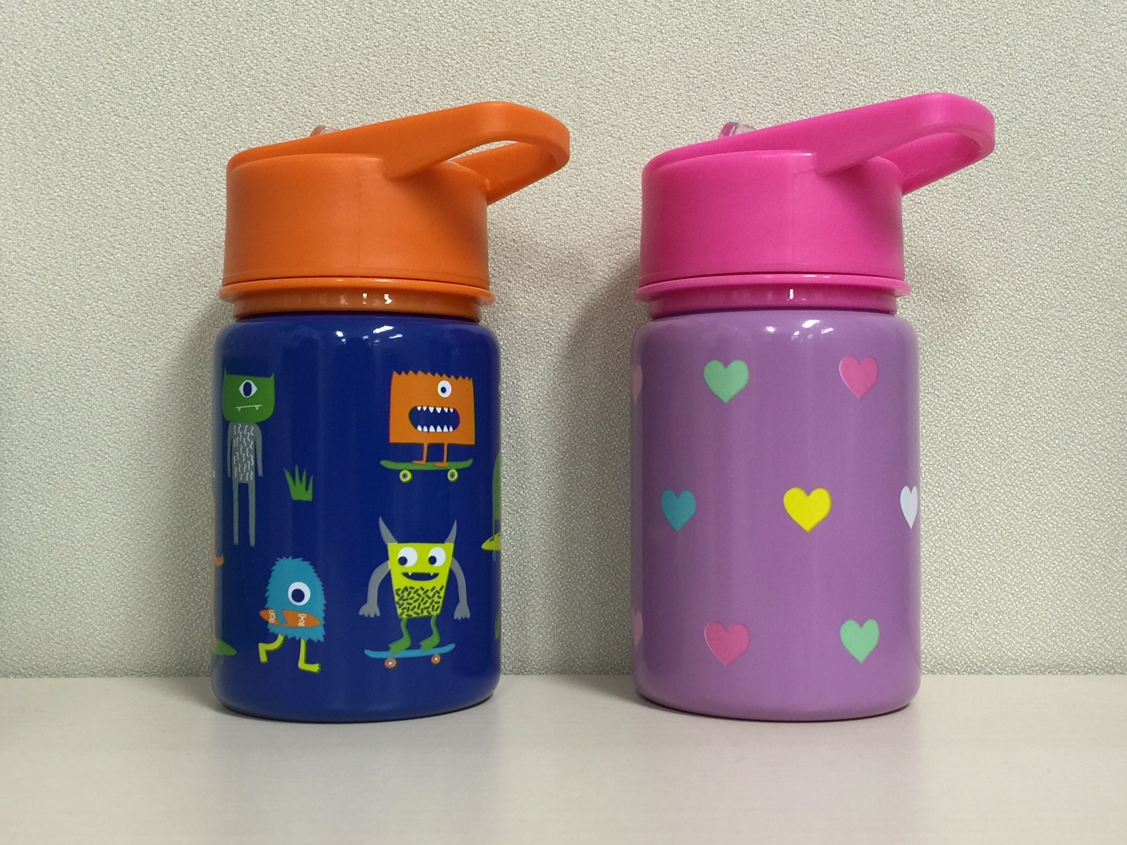 kids single wall stainless steel water bottle