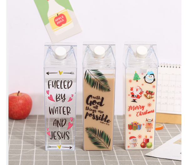 Plastic milk bottle