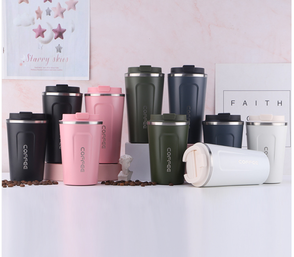double wall stainless steel coffee mug