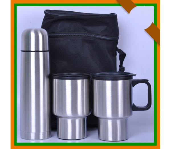 stainless steel vacuum flask gift set