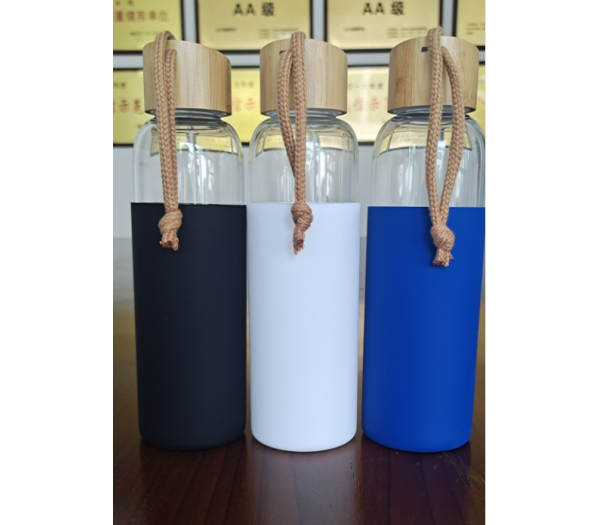 Glass water bottle