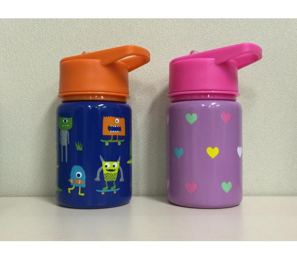 kids single wall stainless steel water bottle
