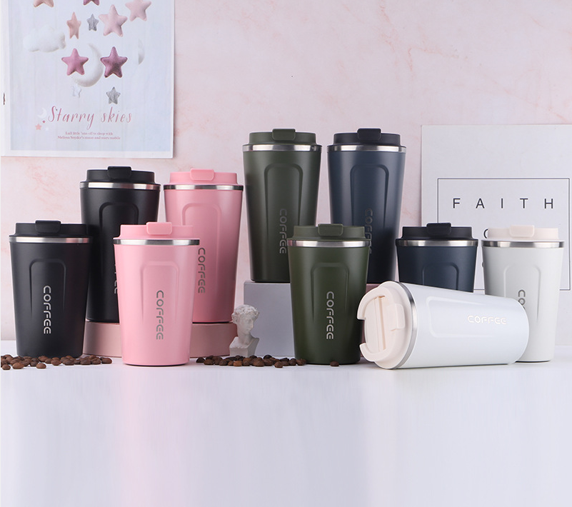 double wall stainless steel coffee mug