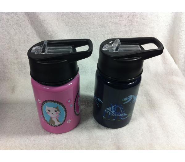 kids single wall stainless steel water bottle